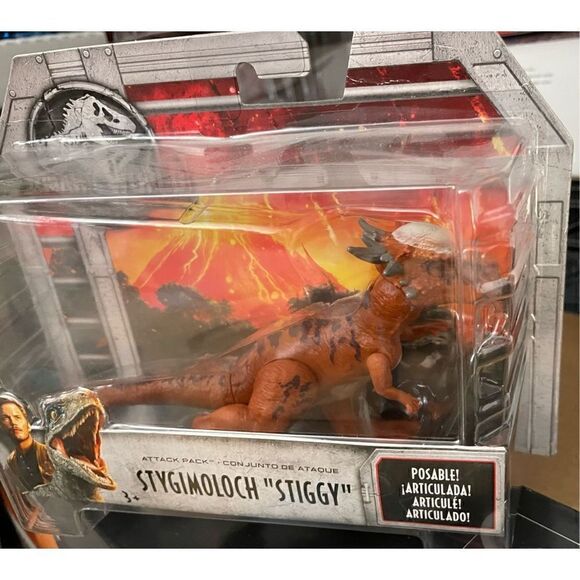 Jurassic World Fallen Kingdom Attack Pack Stygimoloch Dinosaur FVJ90 New - Picture 3 of 7